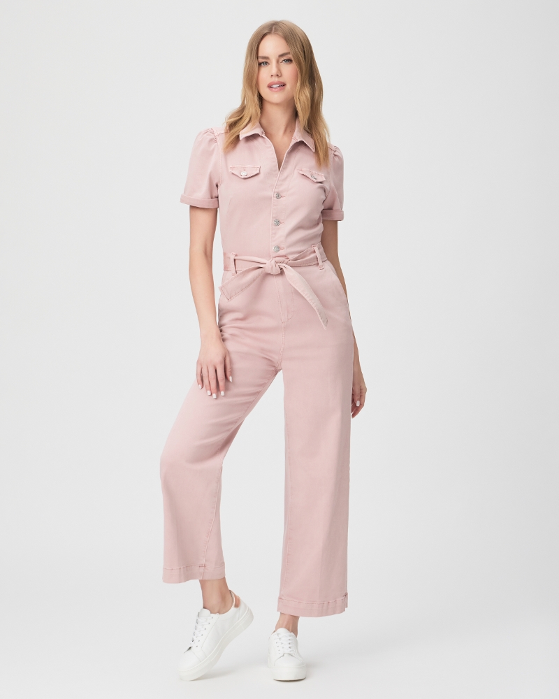 Anessa Shortsleeve Jumpsuit - Vintage Rouge Glow